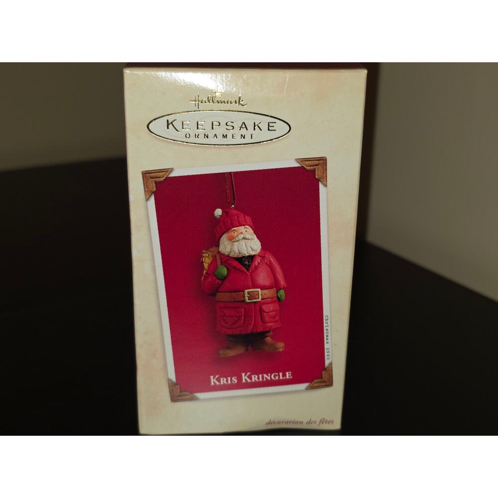 Vintage Hallmark Keepsake Christmas Tree Ornament 2003 Santa Kris‎ Kringle NOS